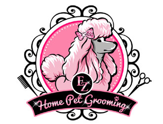 EZ HOME PET GROOMING logo design by ingepro