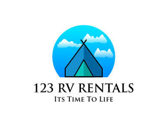 123 RV RENTALS logo design by meliodas