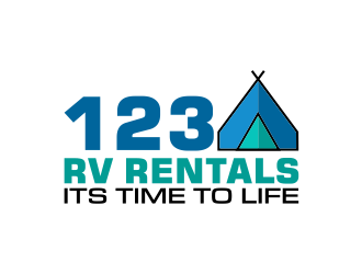 123 RV RENTALS logo design by meliodas