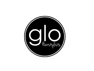 glo hairstylists  logo design by johana