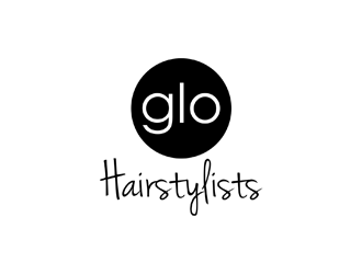 glo hairstylists  logo design by johana