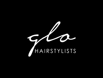 glo hairstylists  logo design by johana