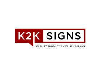 K2K SIGNS logo design by Zhafir