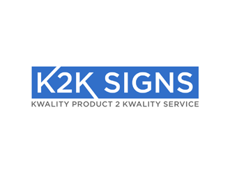 K2K SIGNS logo design by johana
