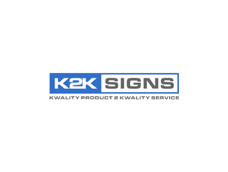 K2K SIGNS logo design by johana
