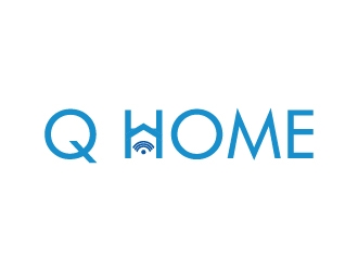 Q-Home logo design by wongndeso