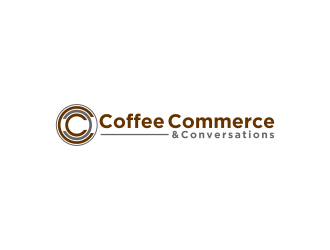Coffee Commerce & Conversations  logo design by Shina