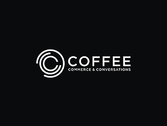 Coffee Commerce & Conversations  logo design by checx