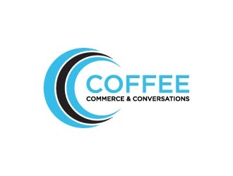 Coffee Commerce & Conversations  logo design by maserik