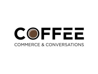 Coffee Commerce & Conversations  logo design by dibyo