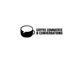Coffee Commerce & Conversations  logo design by Donadell