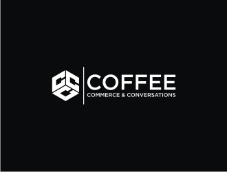 Coffee Commerce & Conversations  logo design by narnia