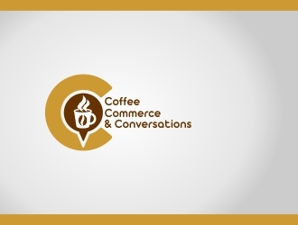 Coffee Commerce & Conversations  logo design by Dhiens