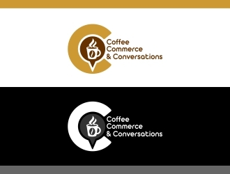 Coffee Commerce & Conversations  logo design by Dhiens