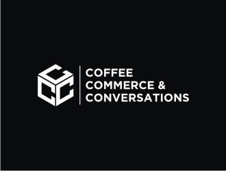 Coffee Commerce & Conversations  logo design by agil