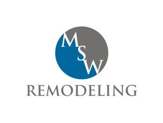 MSW Remodeling  logo design by rief