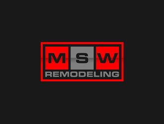 MSW Remodeling  logo design by alby