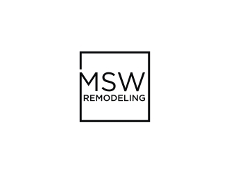 MSW Remodeling  logo design by narnia