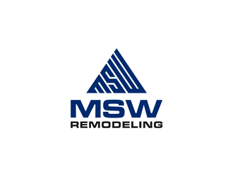 MSW Remodeling  logo design by alby
