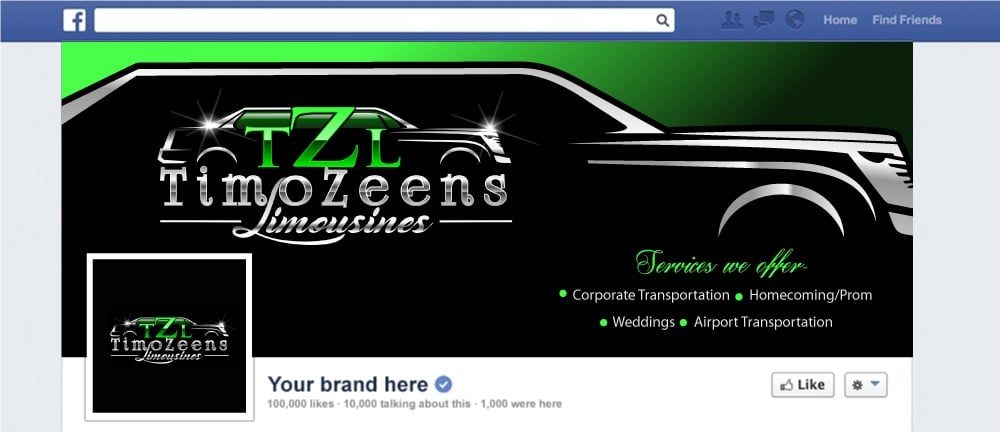 TimoZeens Limousines logo design by Boomstudioz