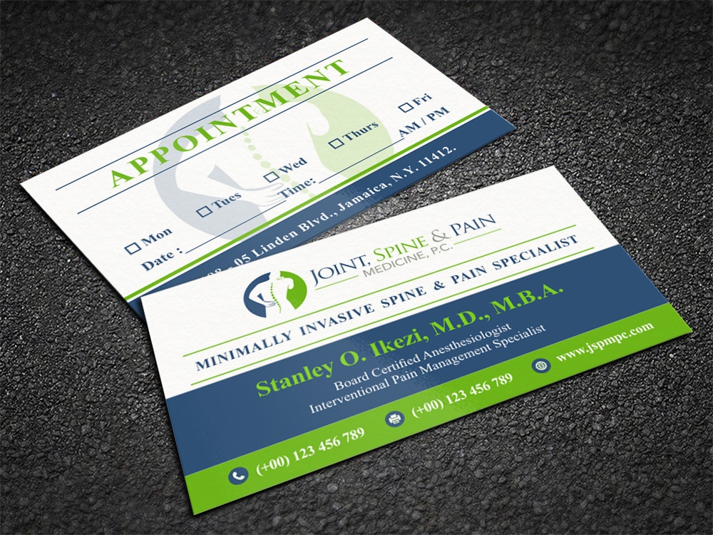 Joint, Spine & Pain Medicine, P.C. logo design by Kindo