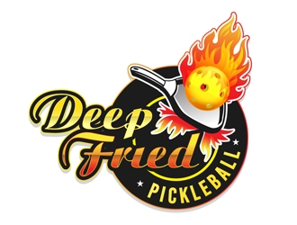 Deep Fried Pickleball logo design by DreamLogoDesign