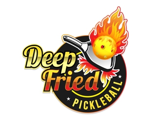 Deep Fried Pickleball logo design by DreamLogoDesign