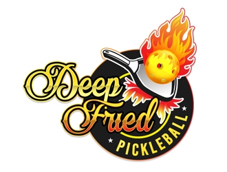Deep Fried Pickleball logo design by DreamLogoDesign