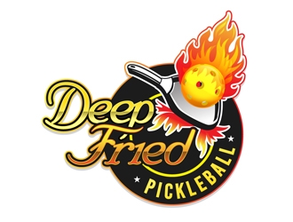 Deep Fried Pickleball logo design by DreamLogoDesign