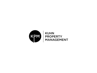 Kuhn Property Management (KPM) logo design by L E V A R