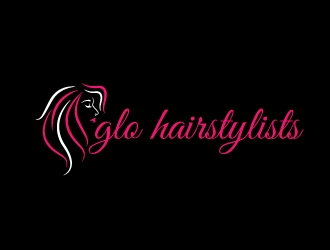 glo hairstylists  logo design by ElonStark