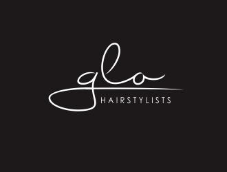 glo hairstylists  logo design by YONK