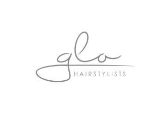 glo hairstylists  logo design by YONK