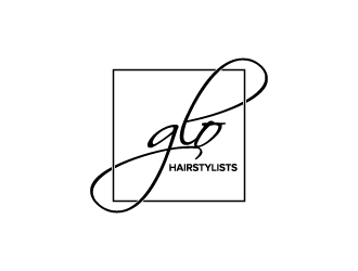 glo hairstylists  logo design by KHAI