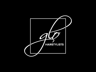 glo hairstylists  logo design by KHAI