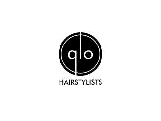 glo hairstylists  logo design by KHAI