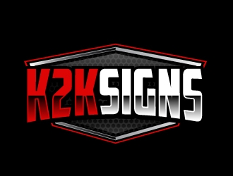 K2K SIGNS logo design by ElonStark