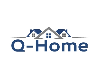 Q-Home logo design by ElonStark