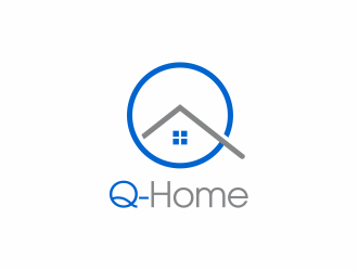 Q-Home logo design by mutafailan