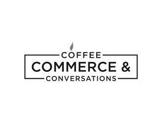 Coffee Commerce & Conversations  logo design by alby
