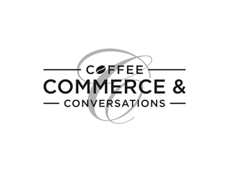 Coffee Commerce & Conversations  logo design by alby