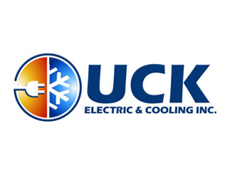 UCK ELETRIC&COOLIING INC. logo design by megalogos