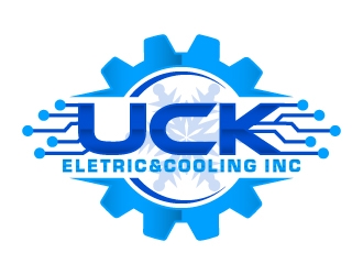 UCK ELETRIC&COOLIING INC. logo design by karjen