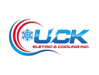 UCK ELETRIC&COOLIING INC. logo design by usef44