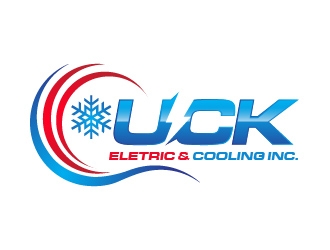 UCK ELETRIC&COOLIING INC. logo design by usef44