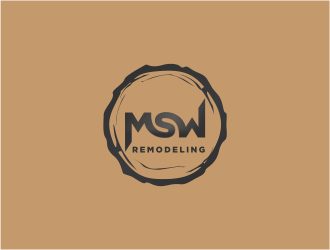 MSW Remodeling  logo design by FloVal