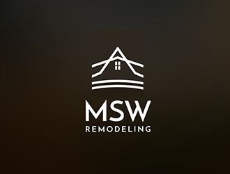 MSW Remodeling  logo design by XyloParadise