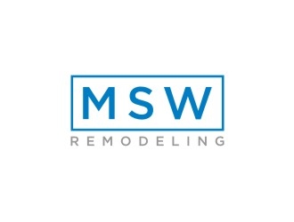 MSW Remodeling  logo design by sabyan