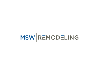 MSW Remodeling  logo design by haidar