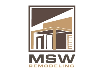 MSW Remodeling  logo design by ElonStark